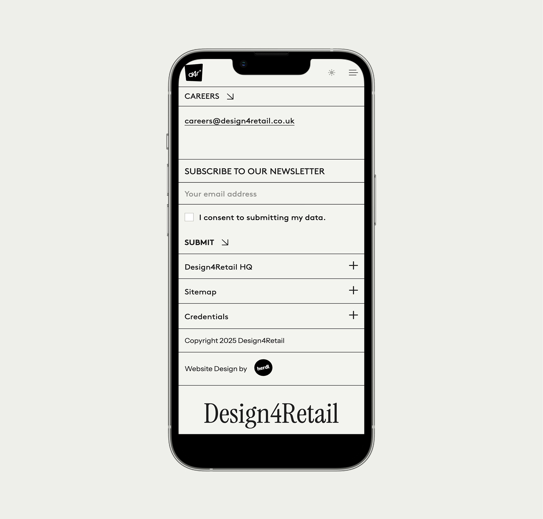 Graphic of a close up of a website depicting an Our Projects page with sample project names and dates.