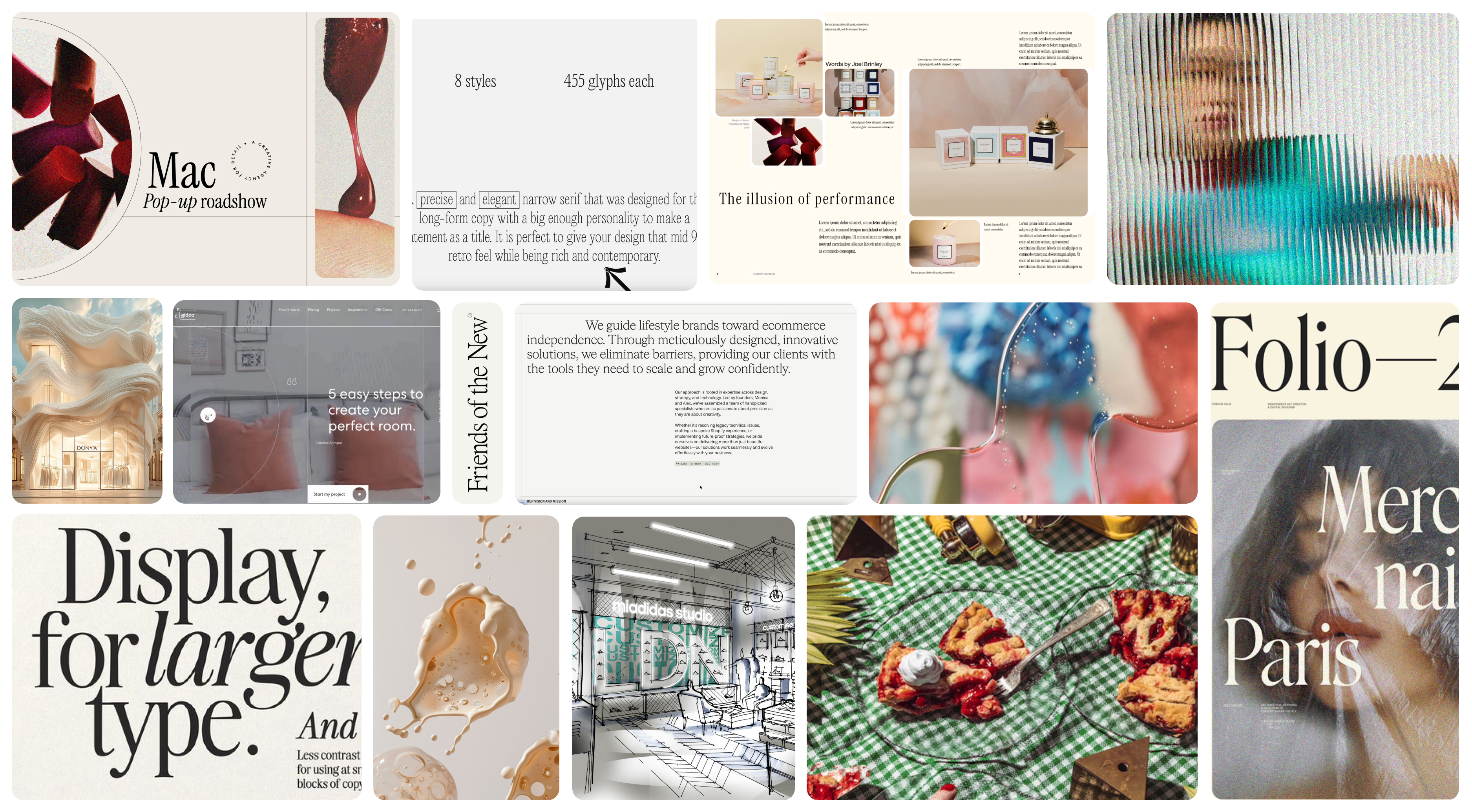 Stationery design of letterhead and business cards for the company Anders on top of a blurred photo of a house interior.