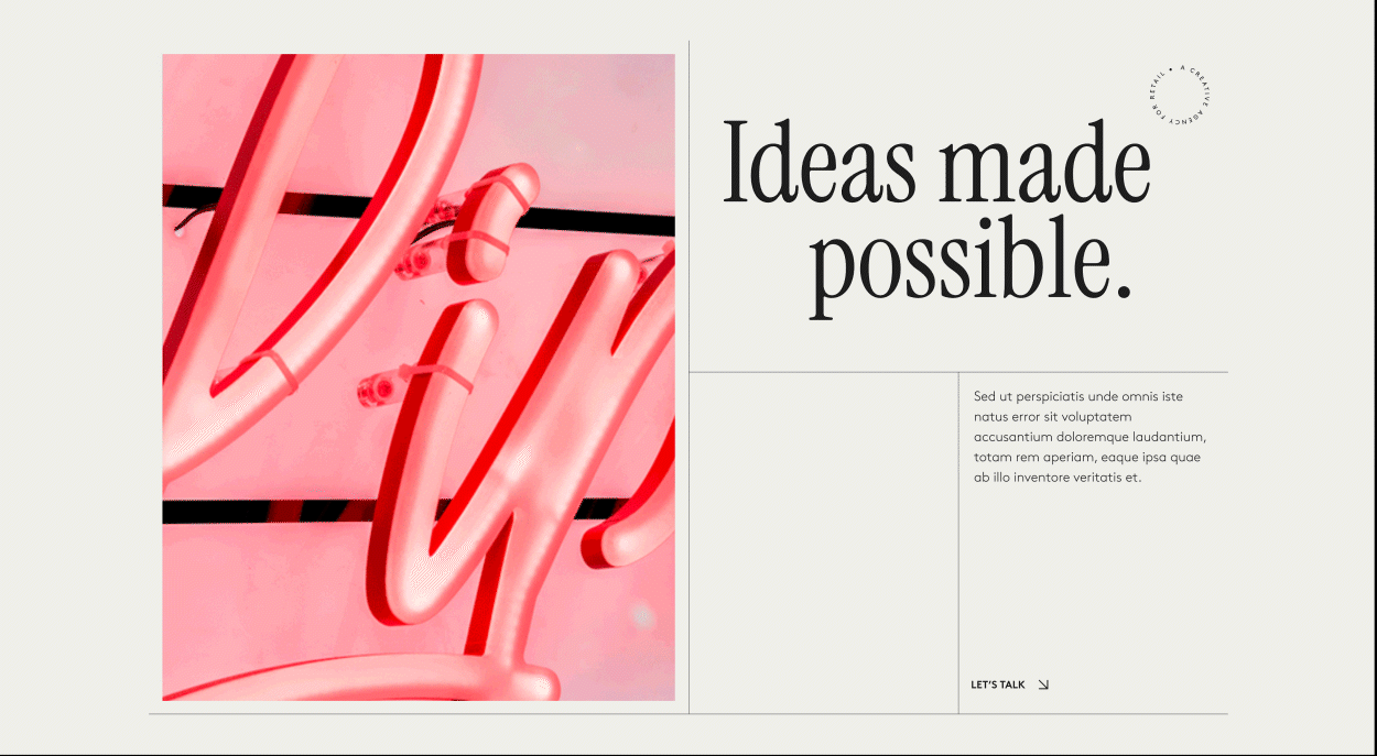 Stationery design of letterhead and business cards for the company Anders on top of a blurred photo of a house interior.