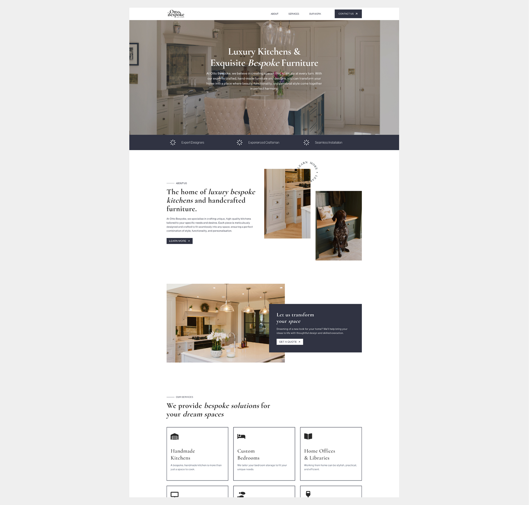 Graphic depicting UI-styled buttons with different categories of interior design items on top of an image of a modern interior living room.